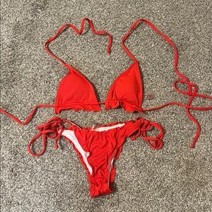 SHEIN Red Bikini Set